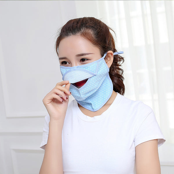 Sunscreen neck mask
