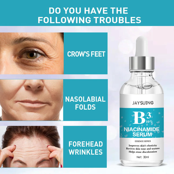 Wrinkles Removal Serum Niacinamide Anti Aging Fade Fine Line Moisturizing Firming Remove Wrinkle Skincare Facial Lifting Essence