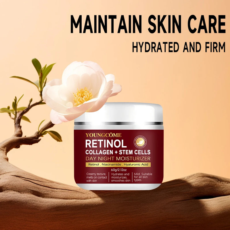 Retinol Day Night Moisturizer Collagen Smooth wrinkles Face Cream For Moisturizer Whitening Brighten Skin Products Care serum
