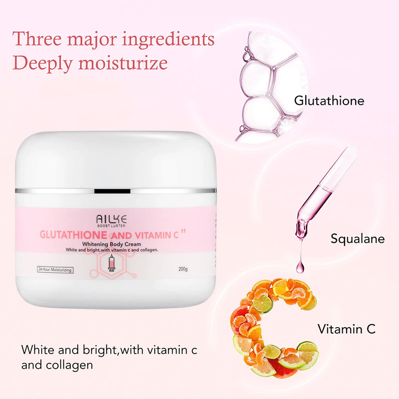 AILKE Whitening Moisturizing Korean Facial And Body Lotion, Reduce Melanin Wrinkles, Vitamin C Dark Spots Remove Skin Care Cream