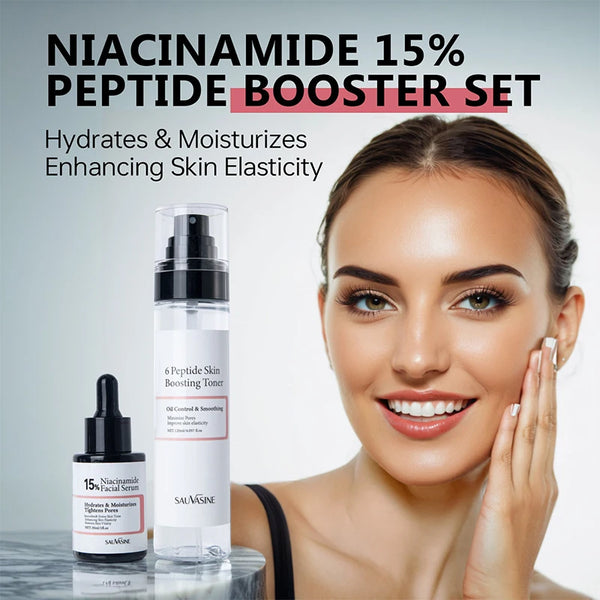 150ml Niacinamide 15% Peptide Booster Set 120ml 6peptide Skin Toner30ml 15% Facial Serum Korean Whiten Moisturizing Facial Care