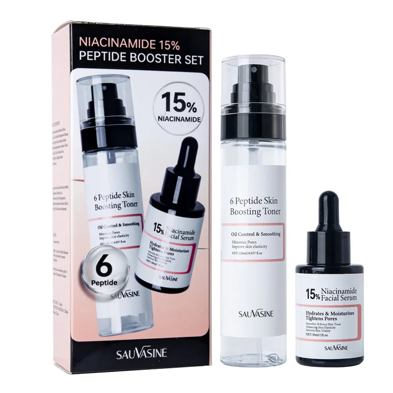 150ml Niacinamide 15% Peptide Booster Set 120ml 6peptide Skin Toner30ml 15% Facial Serum Korean Whiten Moisturizing Facial Care