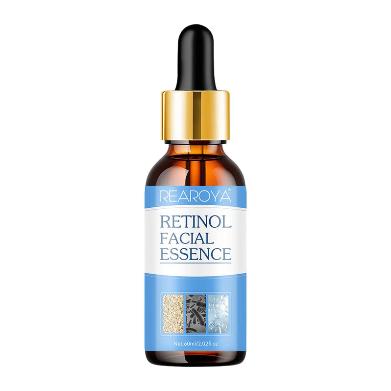 Retinol Facial Essence Pure Hyaluronic Acid Repair Tighten Lifting Anti Wrinkle Aging Face Nourishing Reduce Eye Finelines New