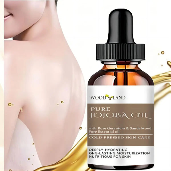 PURE JOJOBA OIL with Rose Geranium  Sandalwood  IMPROVE SKIN DRYNESS MOISTURIZING AND REPAIRING