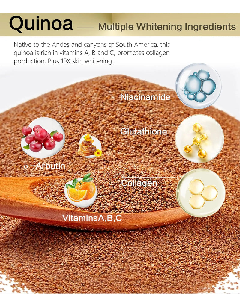 AILKE Whitening Face Cream, Reduce Dark Spots, Sun Spots, Reduce Melanin, With Collagen, Glutathione, For All Skin Types