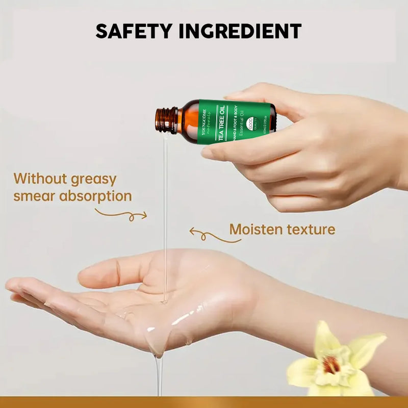 YOUNGCOME Tea tree essential oil for skin care, Repairing & Nourishing Hair  Strengthens, Hydrates & Revitalizes Damaged Hair