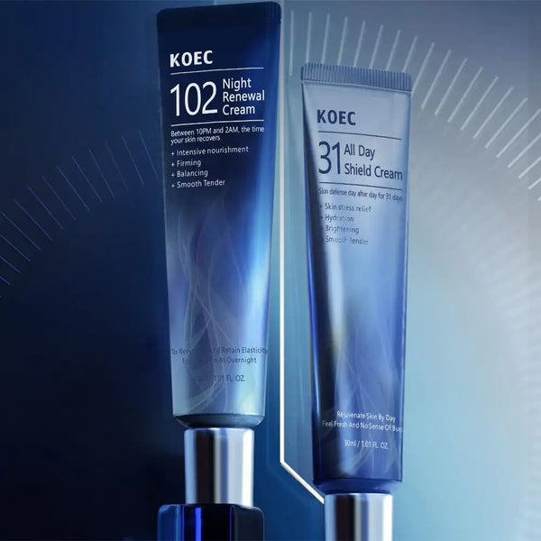 30ml*2 KOEC Niacinamide Day+Night Facial Cream Daytime Soothing Hydrating Brightening Night Nourishing Firming Skin Elasticity