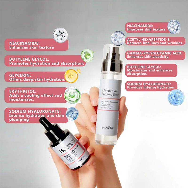 150ml Niacinamide 15% Peptide Booster Set 120ml 6peptide Skin Toner30ml 15% Facial Serum Korean Whiten Moisturizing Facial Care