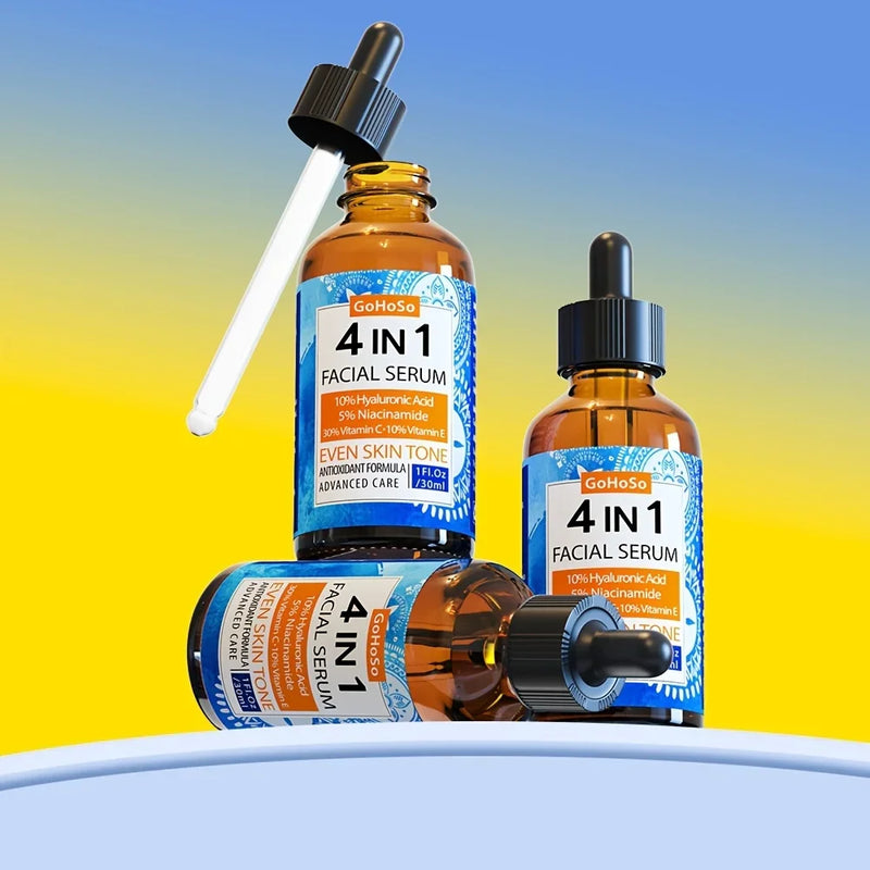 ENVISHA 4 In 1 Face Skin Care Serum Hyaluronic Acid Niacinamide Vitamin Anti-Aging Anti-wrinkle Deep Moisturizing Firming