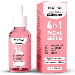4IN1 Facial Serum Hyaluronic Acid Niacinamide VC VE Serum Cosmetics Dark Spot Remover Hydrating Moisturize Beauty Whiten Makeup