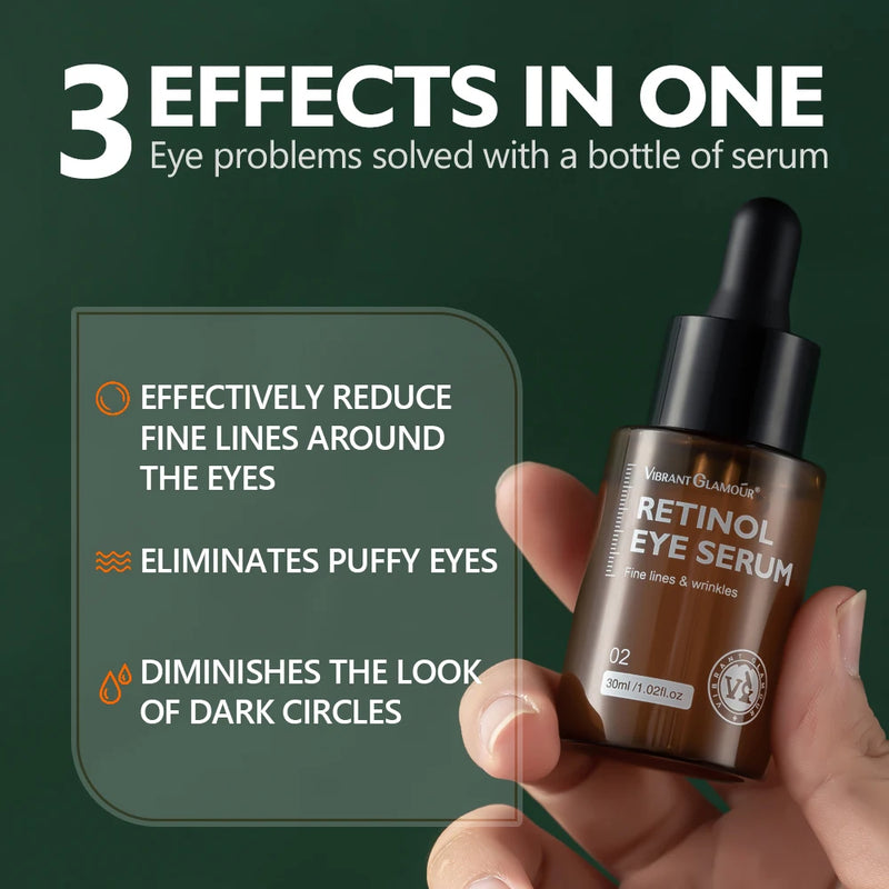 Retinol Facial Cream+Face Serum+Eye Serum Set Anti-Aging Wrinkle Remover Firming Moisturizing Whitening Skin Face Care Kits