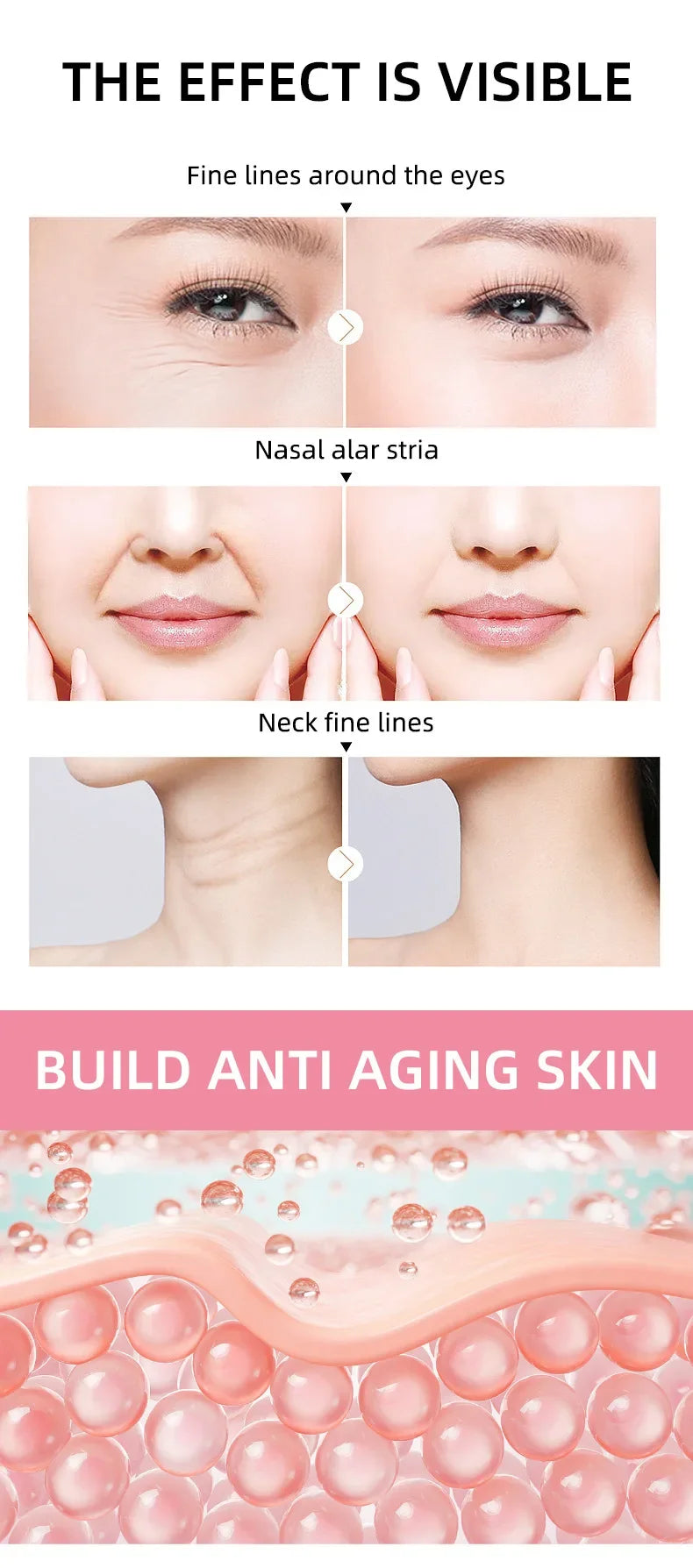 4IN1 Facial Serum Hyaluronic Acid Niacinamide VC VE Serum Cosmetics Dark Spot Remover Hydrating Moisturize Beauty Whiten Makeup