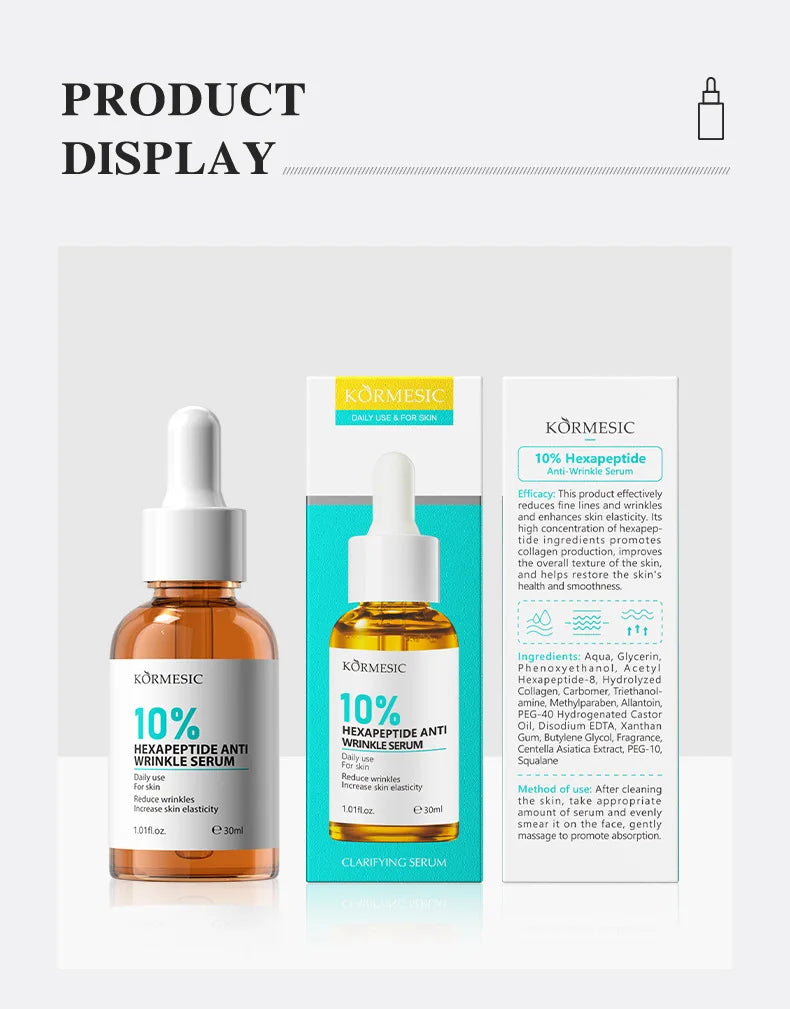 AHA Rejuvenation Niacinamide Brightening Face Serum Hexapeptide Ceramide Panthenol  Essence Anti Wrinkle Nourishing Skin Care