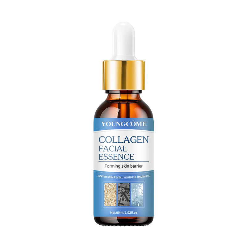 Collagen Face Serum Skincare Facial Essence Liquid Moisturizing Soothing Nourishing Face Serum Pore Shrink Skin Care 60ml