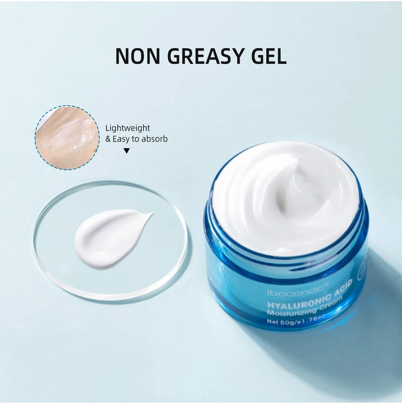 Hyaluronic Acid Gel Cream Hydrating Face Moisturizer For Hydrate&Smooth Extra-Dry Skin Nourishing Improve Dryness Facial Lotion