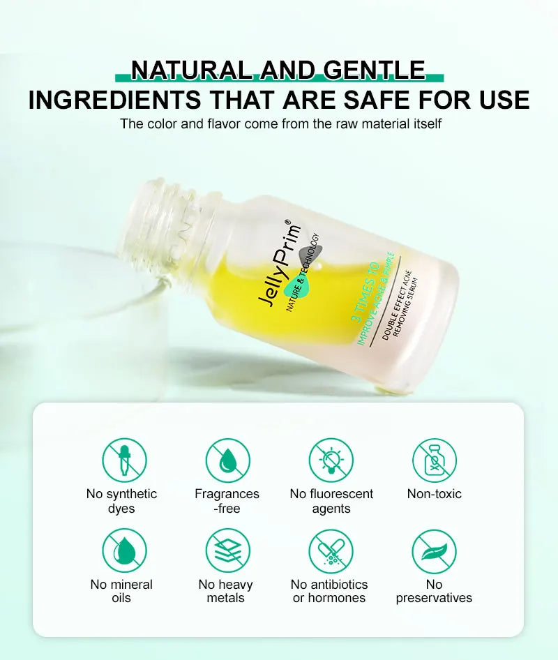 JellyPrim Salicylic Acid Pimple Removal Niacinamide Whitening Facial Serum Shrink Pores Skin Care Cosmetics