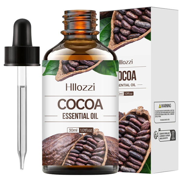 Cocoa essential oil, rich flavor, skin care, hair care, hydration, moisturizing, aromatherapy, aromatherapy, candles, DIY