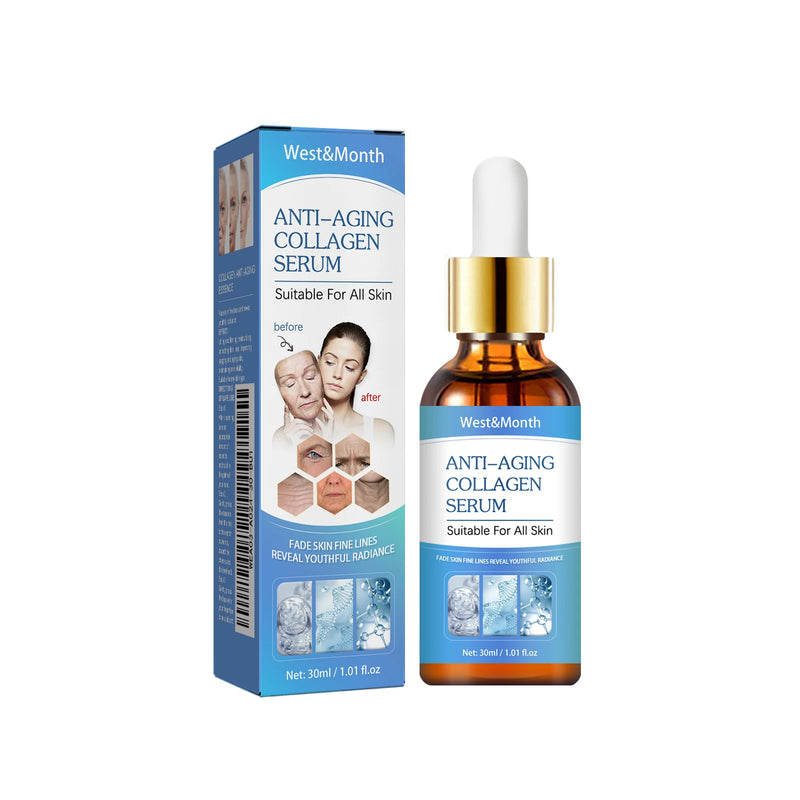 Collagen Face Serum Tighten Lifting Lightening Fine Lines Wrinkle Nourishing Anti-aging Moisturizing Brighten Essence Skin Care