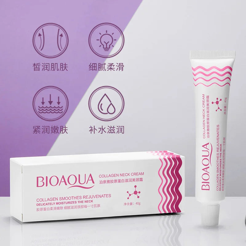 Collagen Firming Neck Cream Moisturizing Refreshing Lifting Tightening Improving Fine Lines Mild Repairing Tender Delicate