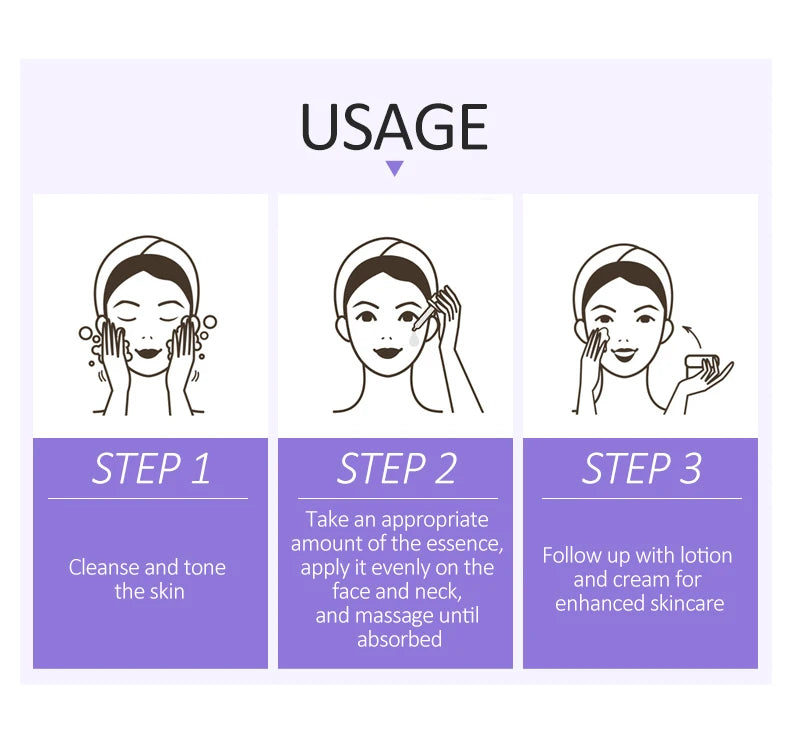 Collagen Face Serum Wrinkle Removal Hyaluronic Acid Anti Aging Fine Lines Lifting Niacinamide Brighten Serum Skin Care JoyPretty