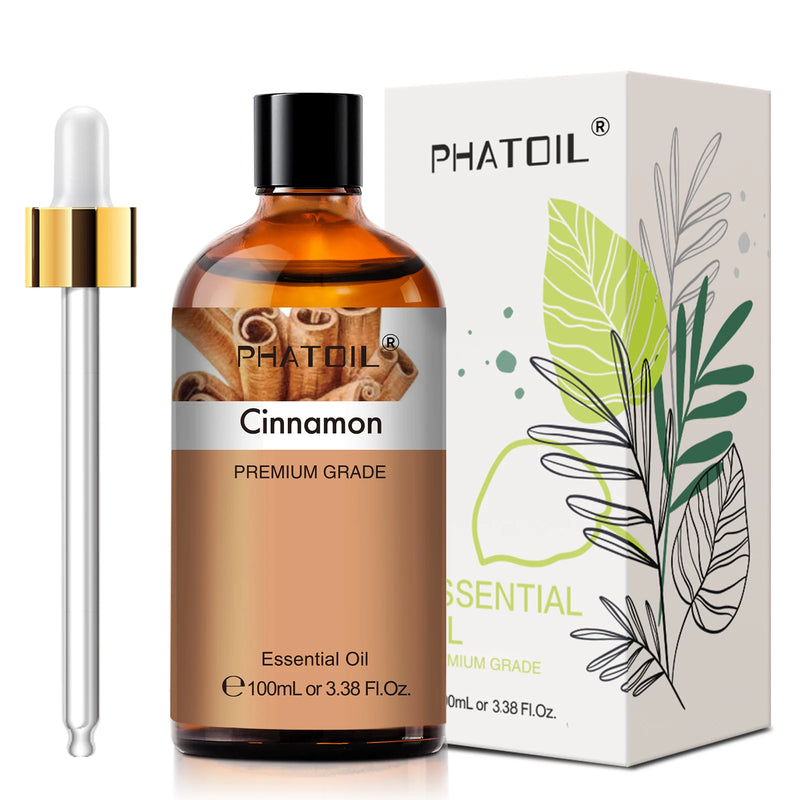 PHATOIL 100ML Eucalyptus Rose Essential Oils Lavender Indian Sandalwood Bergamot Cinnamon Lemongrass Essential Oils For Skin