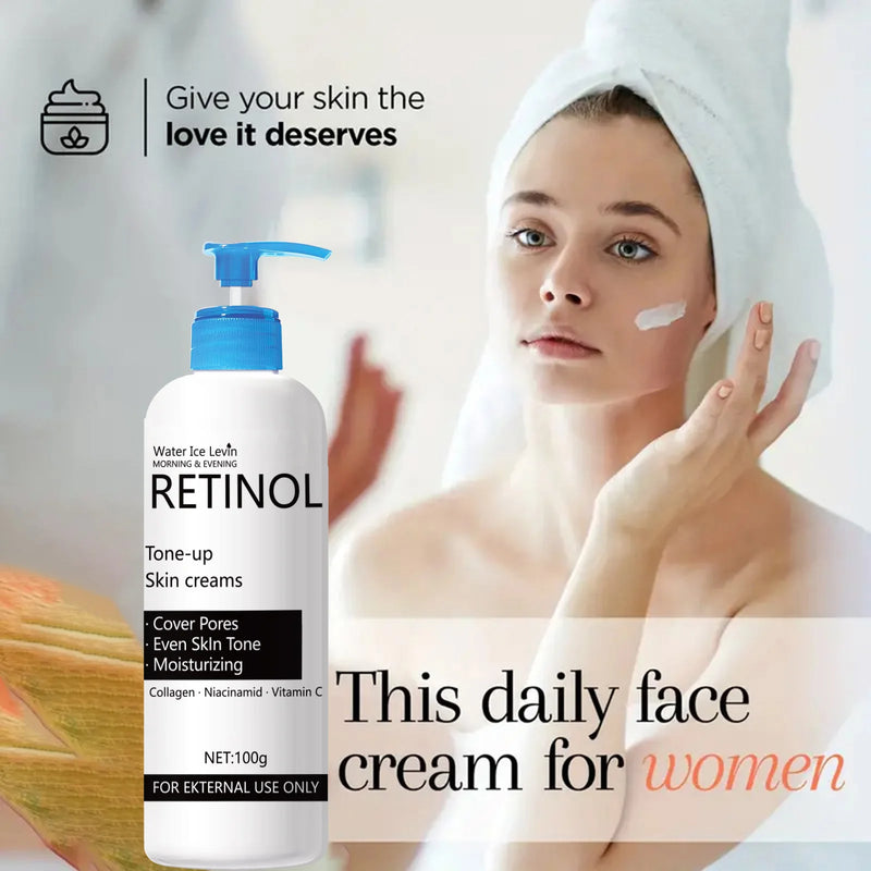 Retinol Cream, Collagen, Hyaluronic Acid, Retinol and Niacinamide Moisturizing and Nutrition, Soft, Elasticity, Vitality and Peeling Skin