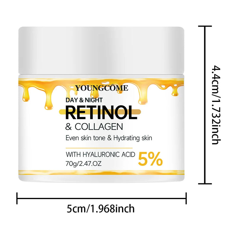 YOUNGCOME A moisturizing and moisturizing face cream containing collagen and retinol,Smoothes wrinklesSkin looks visibly younger