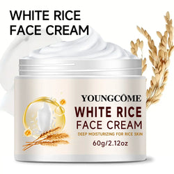 YOUNGCOME Rice washing water moisturizin g face cream, suitable for dry and rough skin, Improves the texture of skin