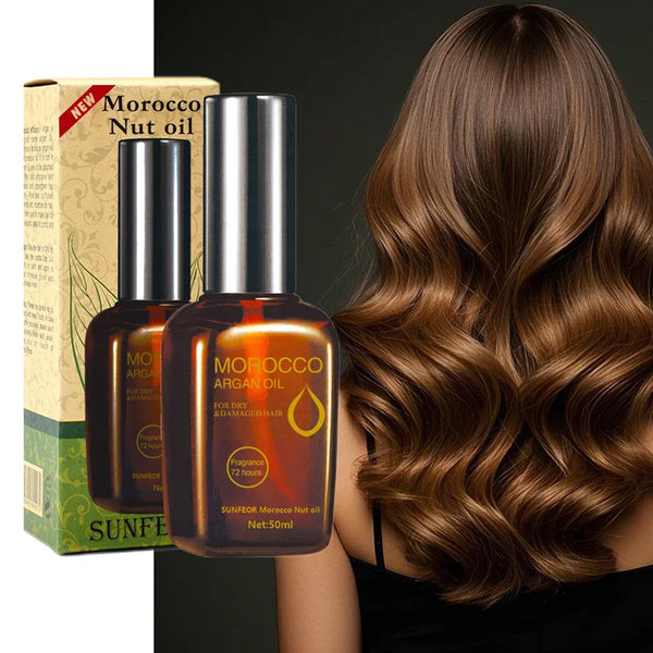 Moroccan Argan Oil Hair Mask 50/60ml – Leave-In Treatment for Frizz Control, Hydration & Split Ends Repair, Salon/Home Use