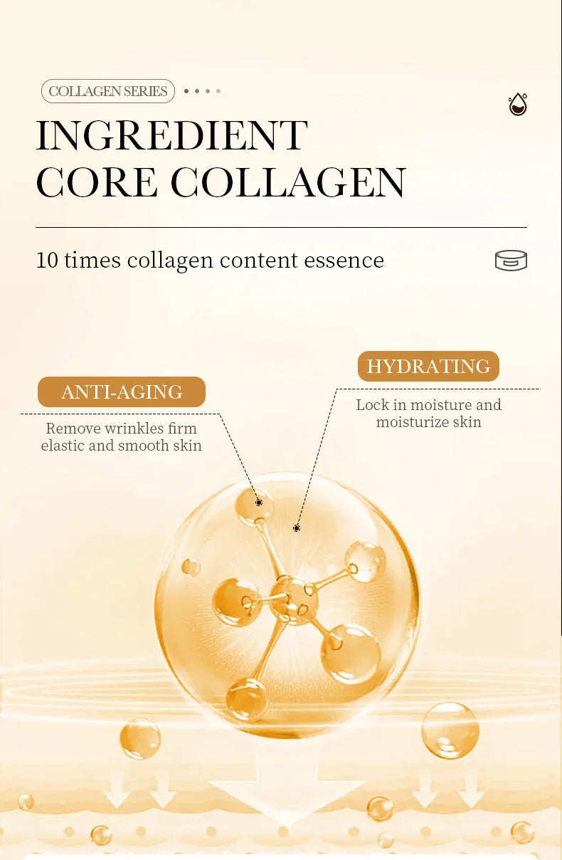 SADOER Collagen Facial Cream Face Moisturizing Gel Repair Brightening Firming Facial Creams Beauty Skin Care Products for Face