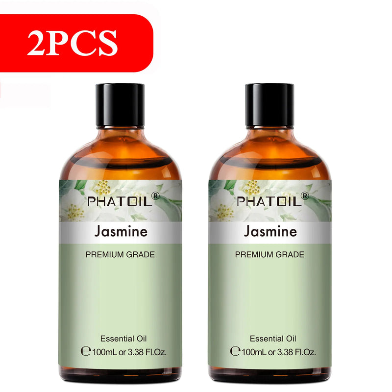 PHATOIL 100ML Eucalyptus Rose Essential Oils Lavender Indian Sandalwood Bergamot Cinnamon Lemongrass Essential Oils For Skin