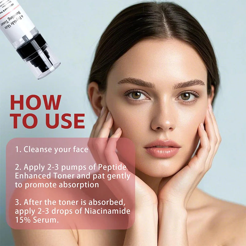 150ml Niacinamide 15% Peptide Booster Set 120ml 6peptide Skin Toner30ml 15% Facial Serum Korean Whiten Moisturizing Facial Care