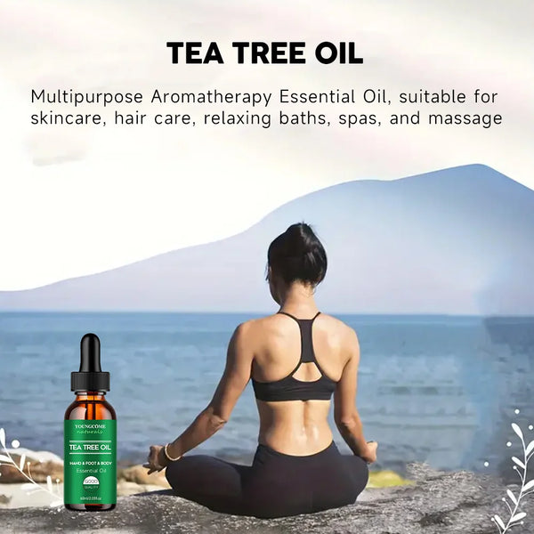 YOUNGCOME Tea tree essential oil for skin care, Repairing & Nourishing Hair  Strengthens, Hydrates & Revitalizes Damaged Hair