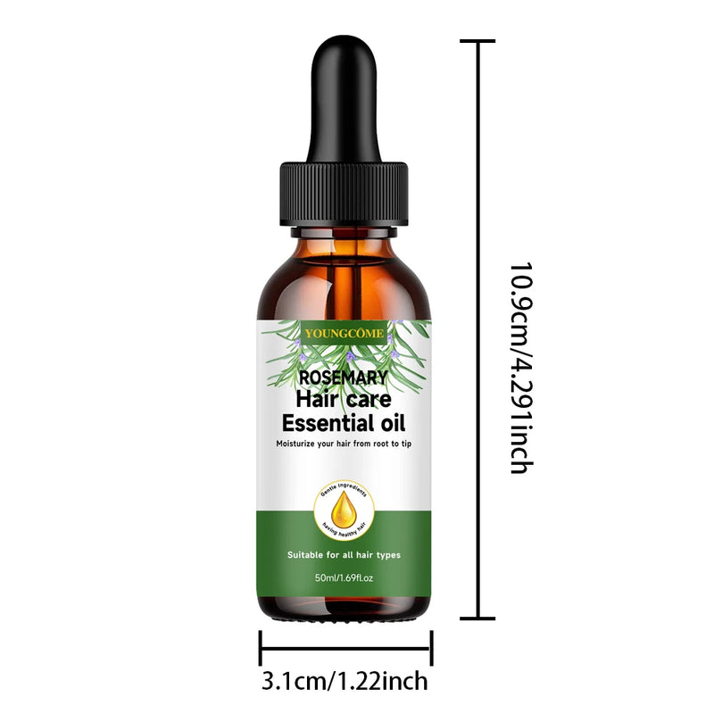 YOUNGCOME Rosemary hair care essential oil,Nourishes Repairs Improves Frizz Prevents Hair Loss Thinning Damaged Hair Care