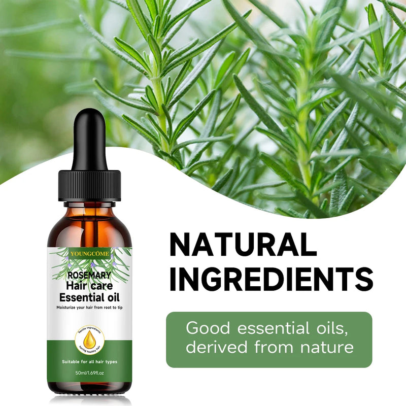 YOUNGCOME Rosemary hair care essential oil,Nourishes Repairs Improves Frizz Prevents Hair Loss Thinning Damaged Hair Care