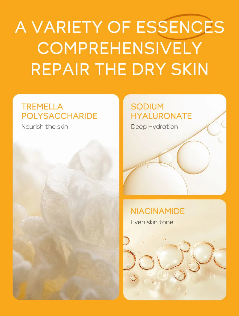 3pcs/set LAIKOU Vitamin C 24K Golden Sakura Skin Care Sets Face Cream Serum Eye Cream Moisturizing Anti Wrinkles Face Care Kit
