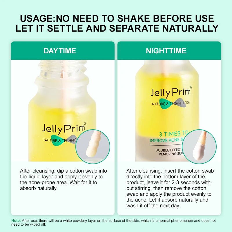JellyPrim Salicylic Acid Pimple Removal Niacinamide Whitening Facial Serum Shrink Pores Skin Care Cosmetics