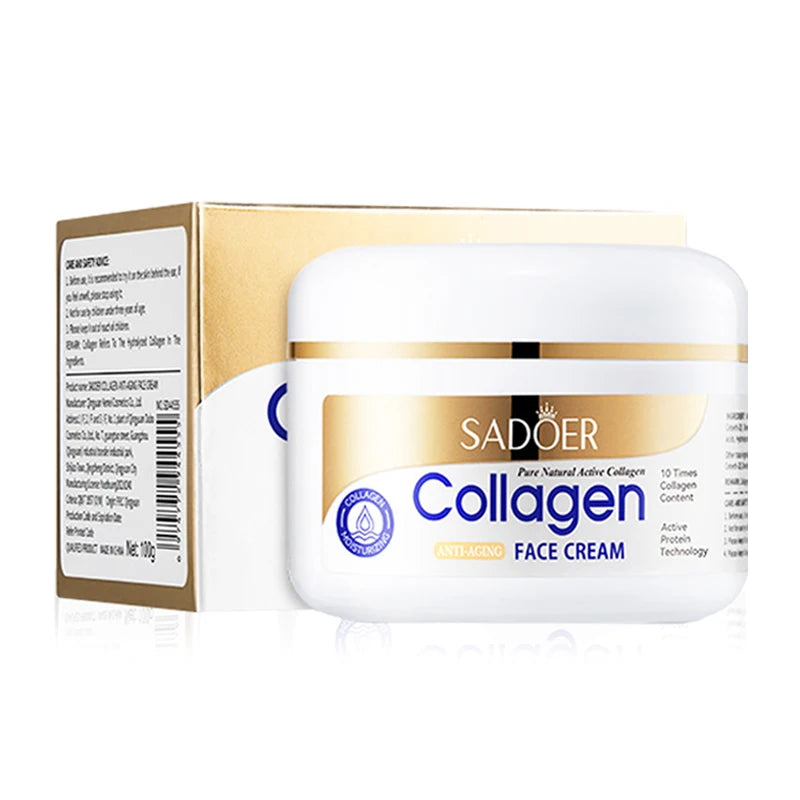 SADOER Collagen Skin Care Sets Moisturizing Anti-aging Face Cream Anti Dark Circles Eye Cream Eyes Facial Travel Size Skin Care