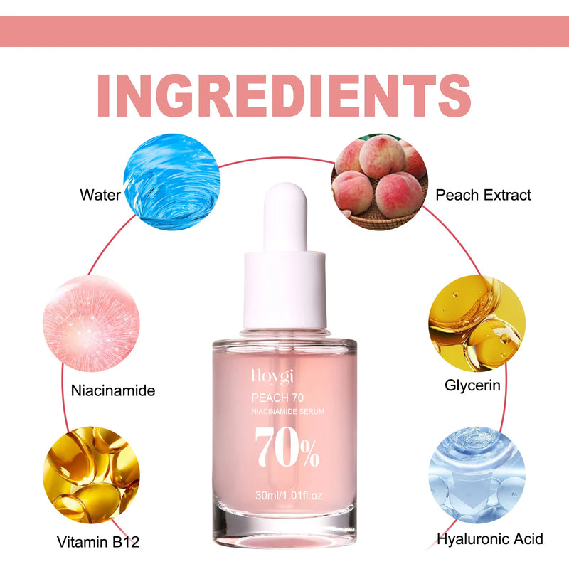 Niacinamide Serum Dark Spot Correcting Moisturizing Brightening Cleaning Pores Fade Fine Lines Makeup Remover Korean Skin Care