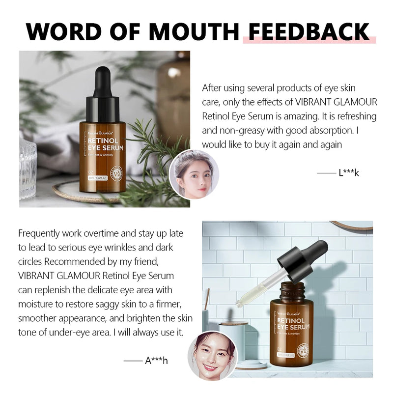 Retinol Facial Cream+Face Serum+Eye Serum Set Anti-Aging Wrinkle Remover Firming Moisturizing Whitening Skin Face Care Kits