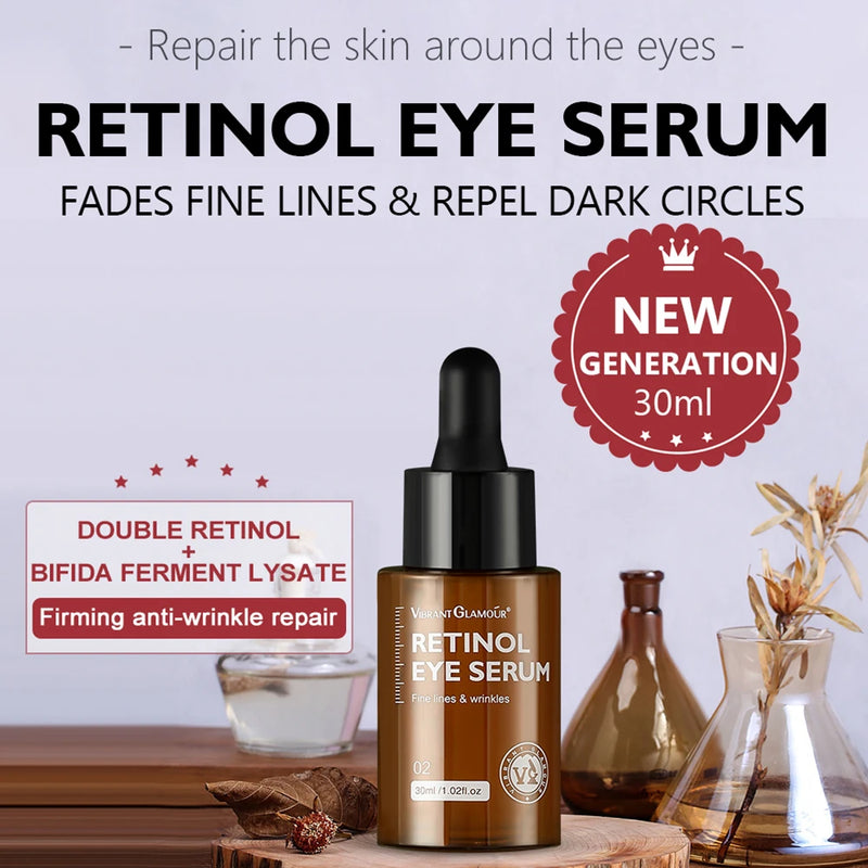 Retinol Facial Cream+Face Serum+Eye Serum Set Anti-Aging Wrinkle Remover Firming Moisturizing Whitening Skin Face Care Kits