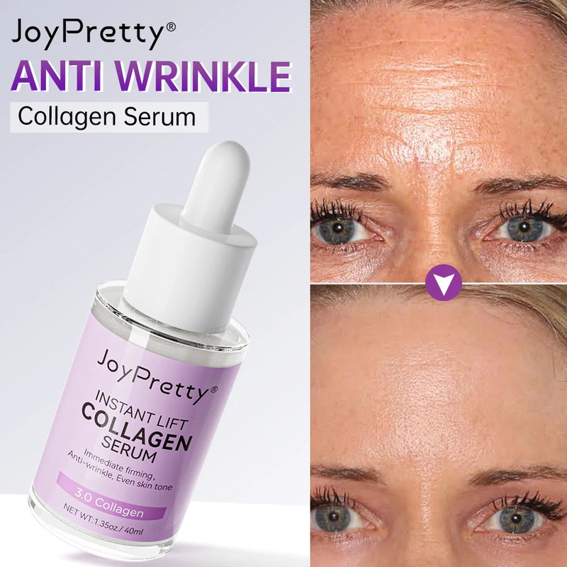 Collagen Face Serum Wrinkle Removal Hyaluronic Acid Anti Aging Fine Lines Lifting Niacinamide Brighten Serum Skin Care JoyPretty