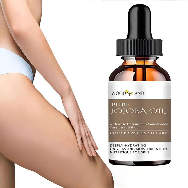 PURE JOJOBA OIL with Rose Geranium  Sandalwood  IMPROVE SKIN DRYNESS MOISTURIZING AND REPAIRING