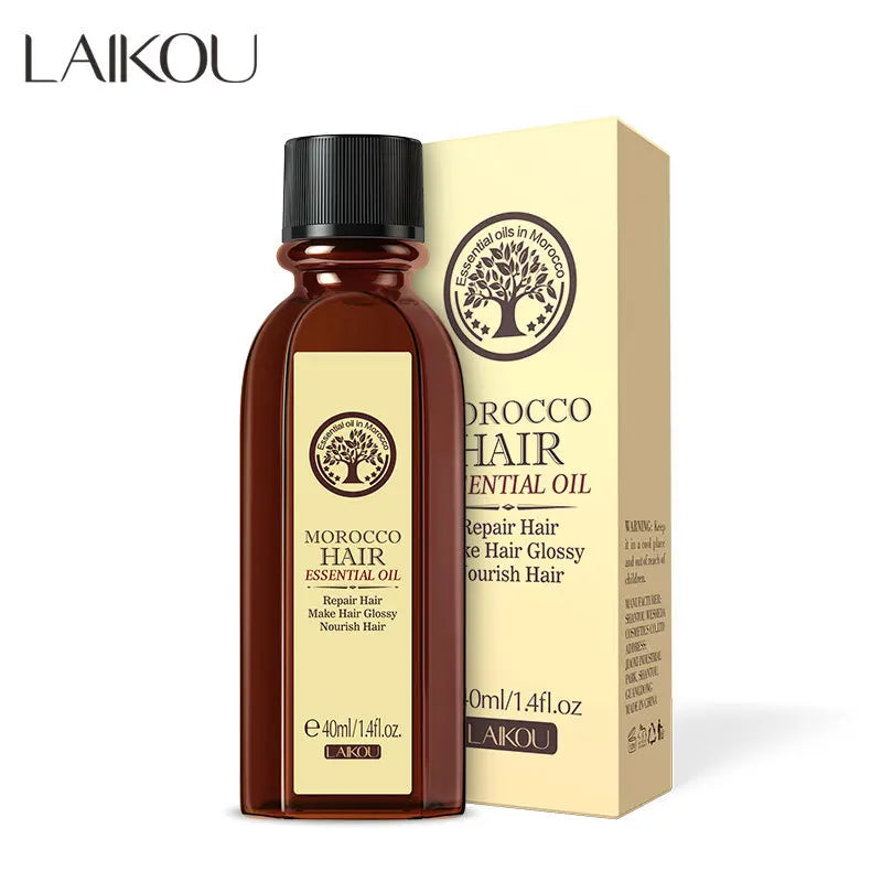 60ML Hair Care Moroccan Pure Argan Oil Hair Essential Oil for Dry Hair Types Multi-functional Hair Care Products for Woman