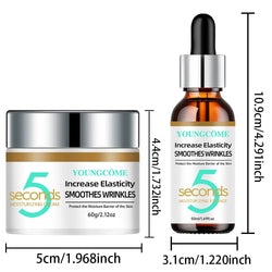 YOUNGCOME Retinol Collagen 5 Second Moisturizing Cream + Essence Set, deeply nourishes moisturizes skin, leaving skin radiant