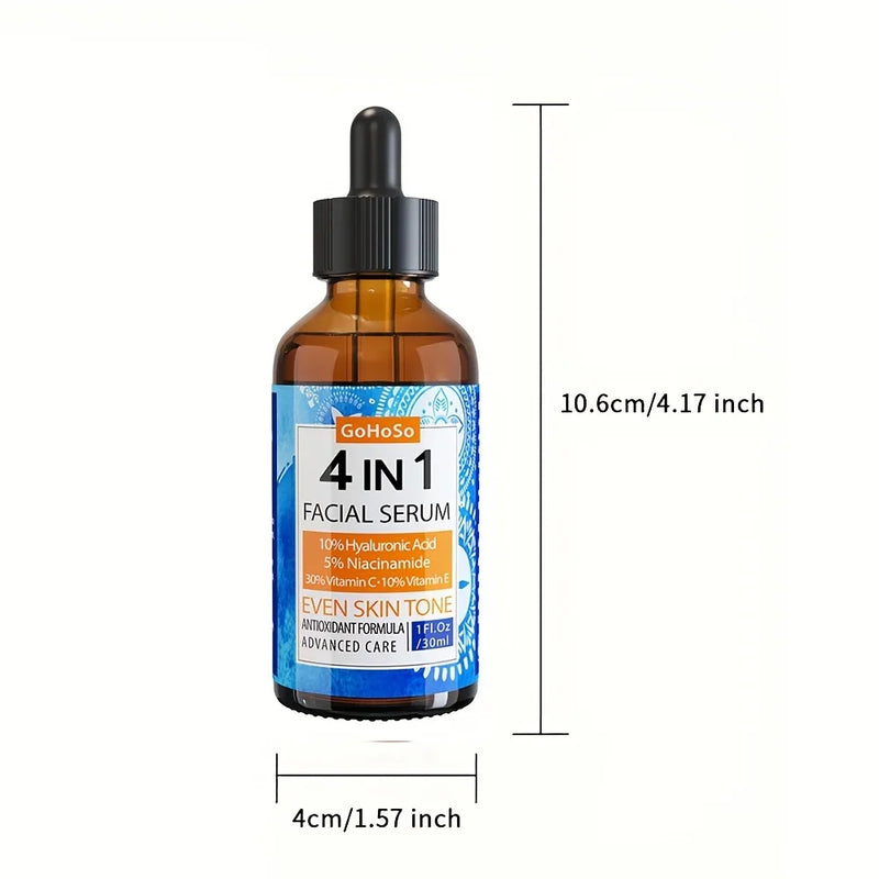 ENVISHA 4 In 1 Face Skin Care Serum Hyaluronic Acid Niacinamide Vitamin Anti-Aging Anti-wrinkle Deep Moisturizing Firming