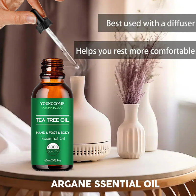 YOUNGCOME Tea tree essential oil for skin care, Repairing & Nourishing Hair  Strengthens, Hydrates & Revitalizes Damaged Hair