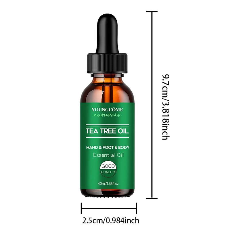 YOUNGCOME Tea tree essential oil for skin care, Repairing & Nourishing Hair  Strengthens, Hydrates & Revitalizes Damaged Hair