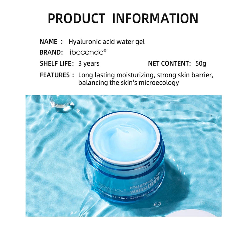 Hyaluronic Acid Gel Cream Hydrating Face Moisturizer For Hydrate&Smooth Extra-Dry Skin Nourishing Improve Dryness Facial Lotion
