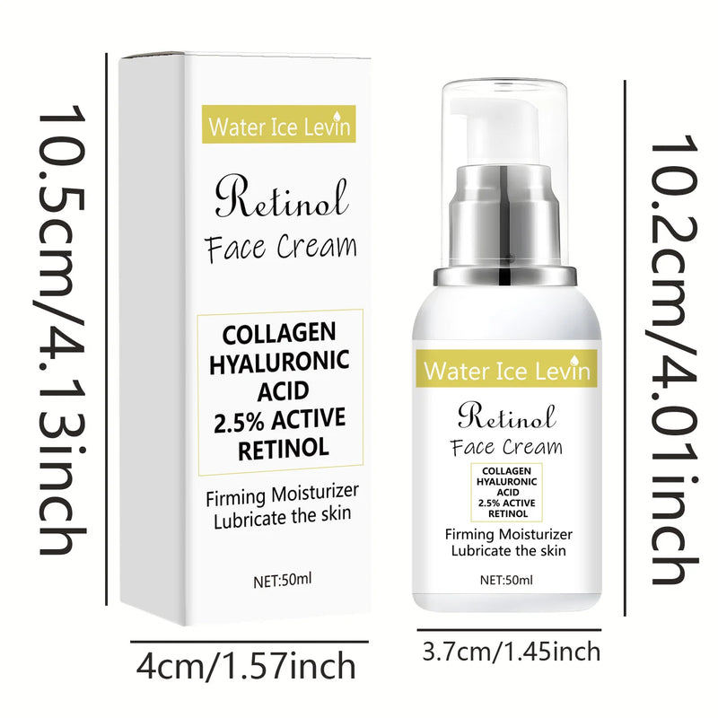 Retinol Cream, Collagen, Hyaluronic Acid, Retinol and Niacinamide Moisturizing and Nutrition, Soft, Elasticity, Vitality and Peeling Skin